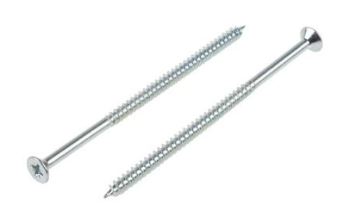 12 x 4 Inch Countersunk Twin Woodscrew Zinc Plated Atlantic Timber